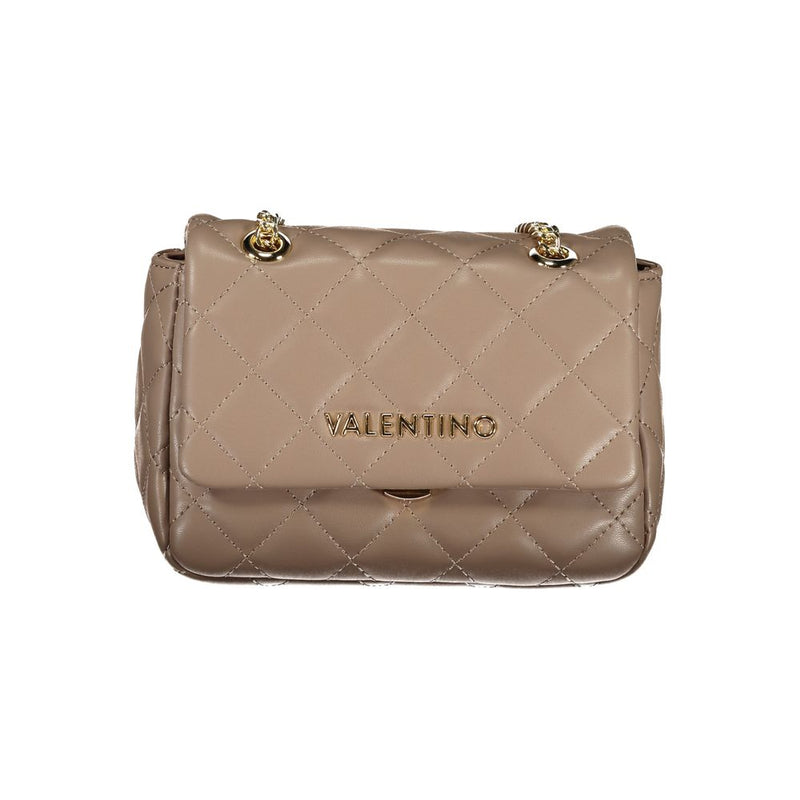 Brown Polyethylene Women Handbag-Mario Valentino-LabelTerrace.com