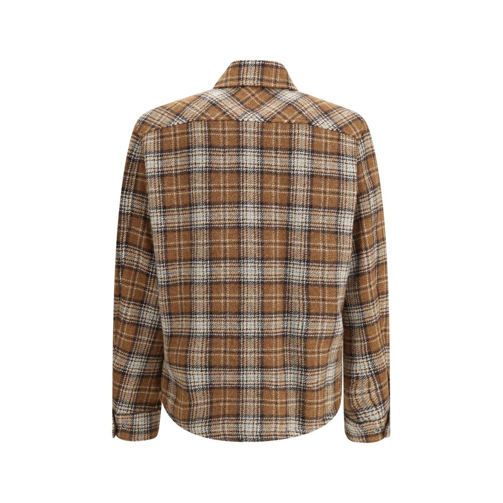 Checked wool Overshirt-Moncler-LabelTerrace.com