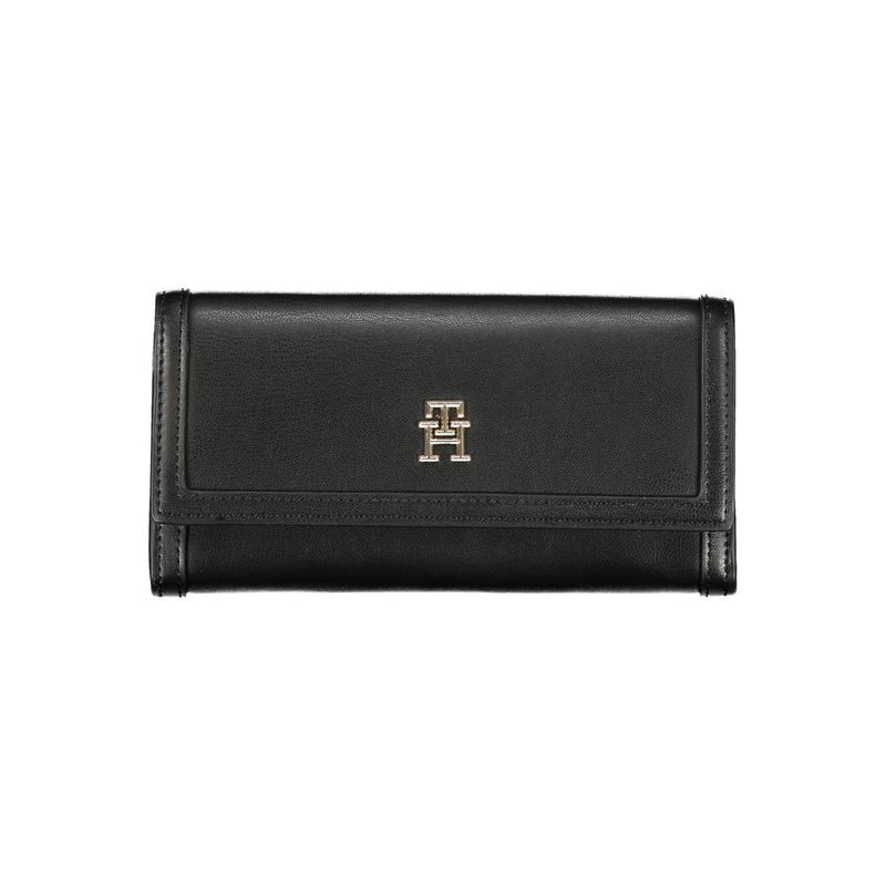 Elegant Black Dual-Compartment Wallet-Tommy Hilfiger-LabelTerrace.com