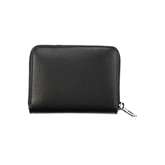 Elegant Black Polyethylene Wallet-Tommy Hilfiger-LabelTerrace.com