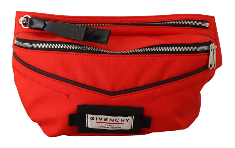 Elegant Large Bum Belt Bag in Red and Black-Givenchy-LabelTerrace.com