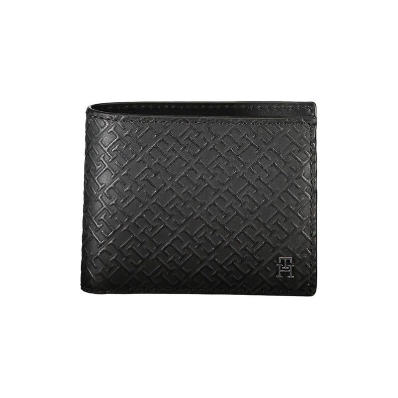 Elegant Leather Double Card Wallet with Contrast Details-Tommy Hilfiger-LabelTerrace.com