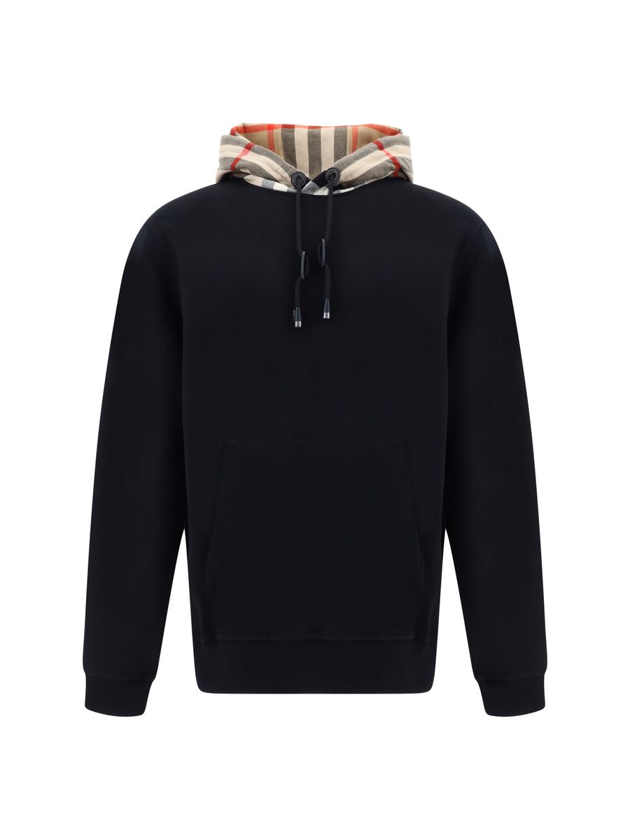 Elegant Oversize Black Samuel Hoodie-Burberry-LabelTerrace.com