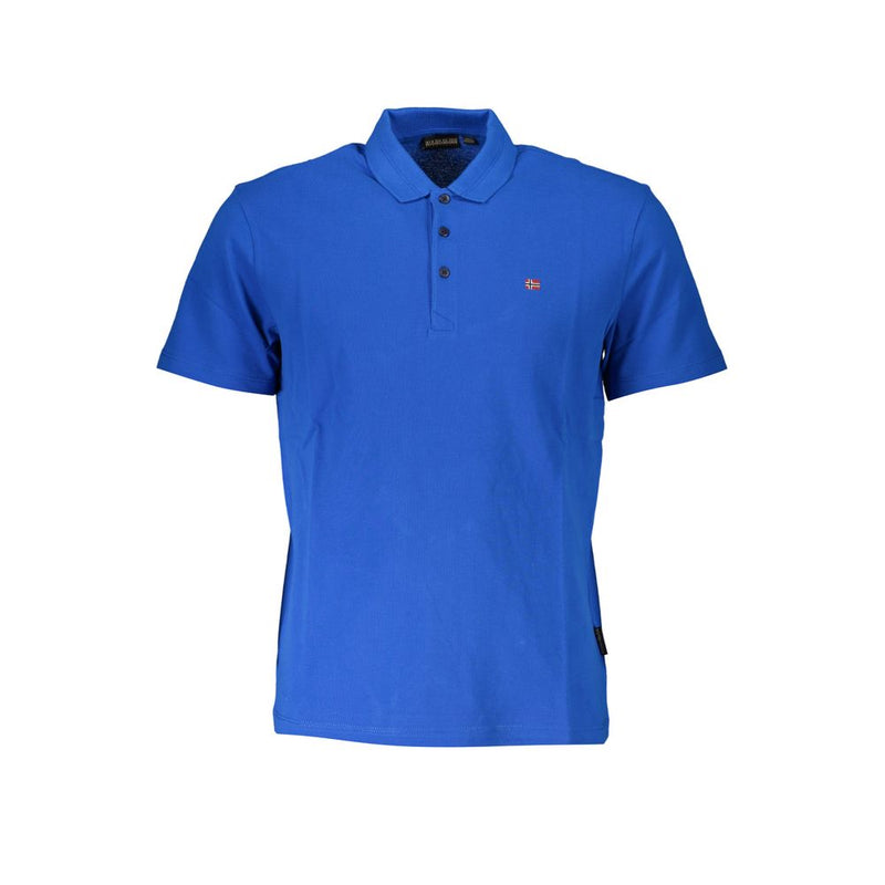 Elegant Short Sleeved Cotton Polo-Napapijri-LabelTerrace.com