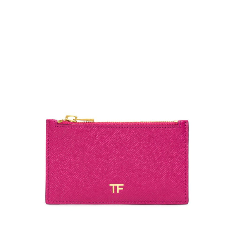 Fuchsia Leather Cardholder