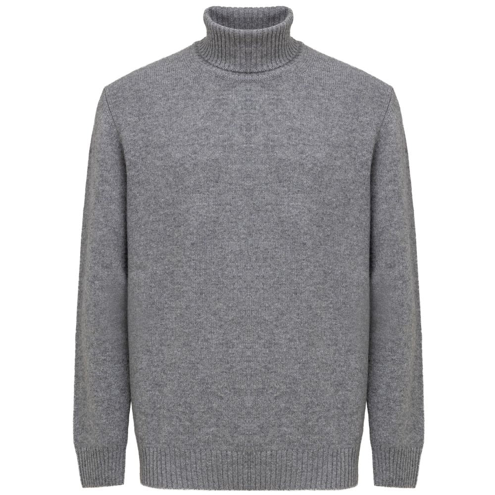 Gray Cashmere Turtleneck-Cruciani-LabelTerrace.com