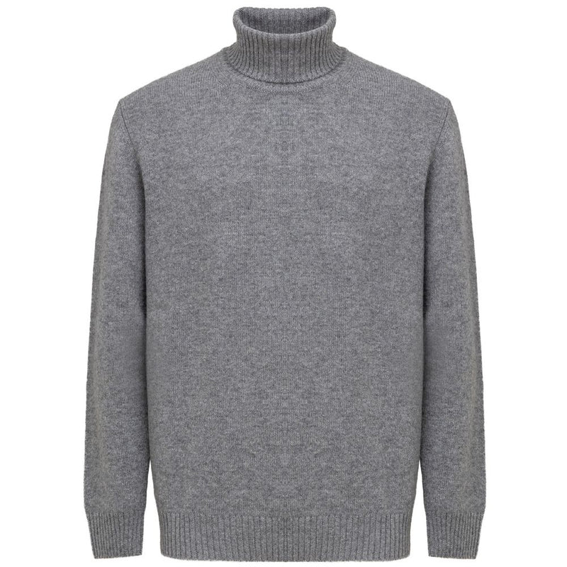 Gray Cashmere Turtleneck-Cruciani-LabelTerrace.com
