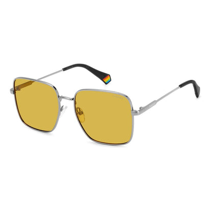 Gray Metal Sunglasses-Polaroid-LabelTerrace.com