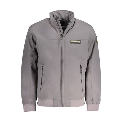Gray Polyamide Men Jacket-Napapijri-LabelTerrace.com