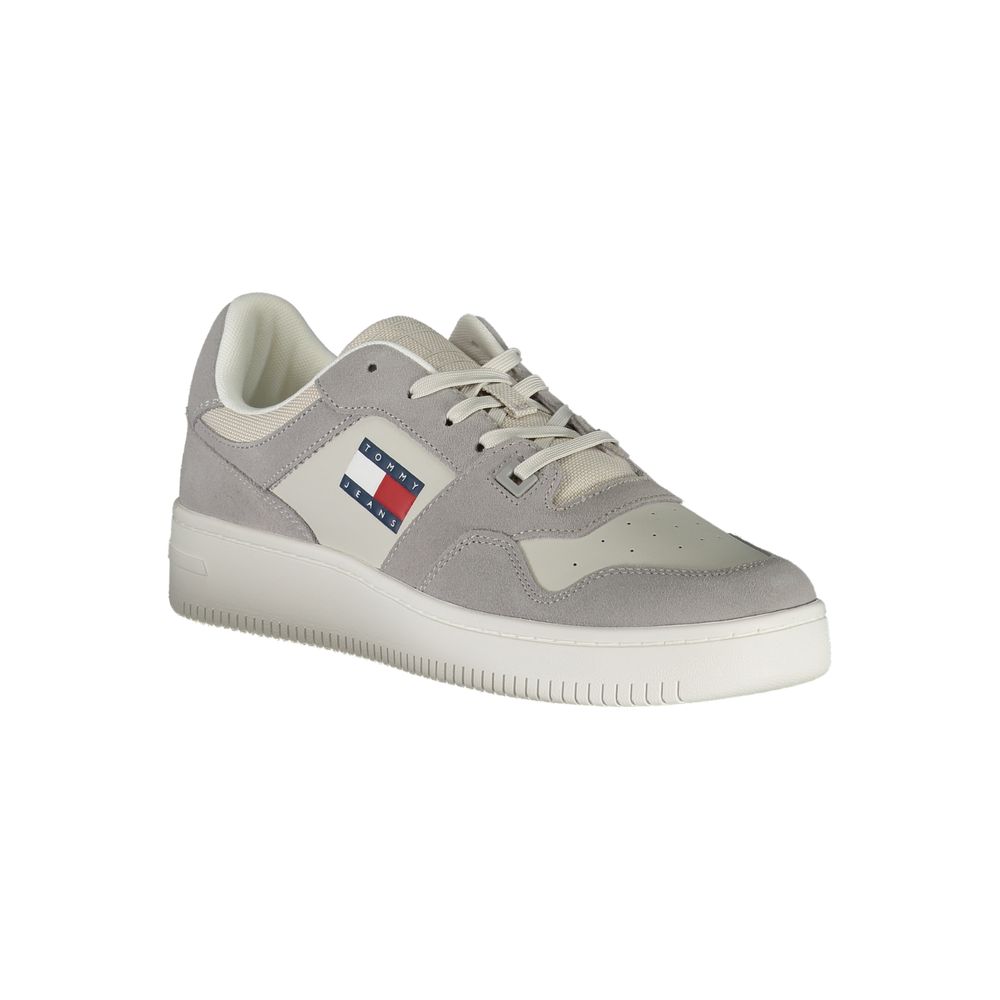Gray Polyester Sneaker-Tommy Hilfiger-LabelTerrace.com