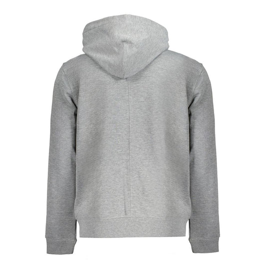 Gray Recycled Polyester Men Hoodie-Calvin Klein-LabelTerrace.com