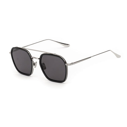 Gray Stainless Steel Sunglasses-Belstaff-LabelTerrace.com
