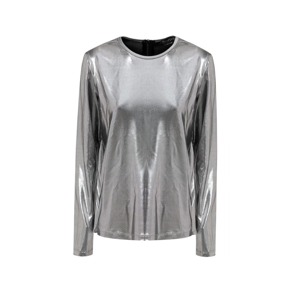 Gray Viscose Long Sleeve-Tom Ford-LabelTerrace.com