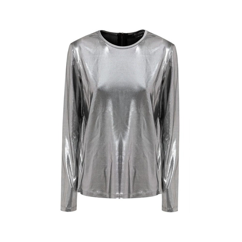 Gray Viscose Long Sleeve-Tom Ford-LabelTerrace.com