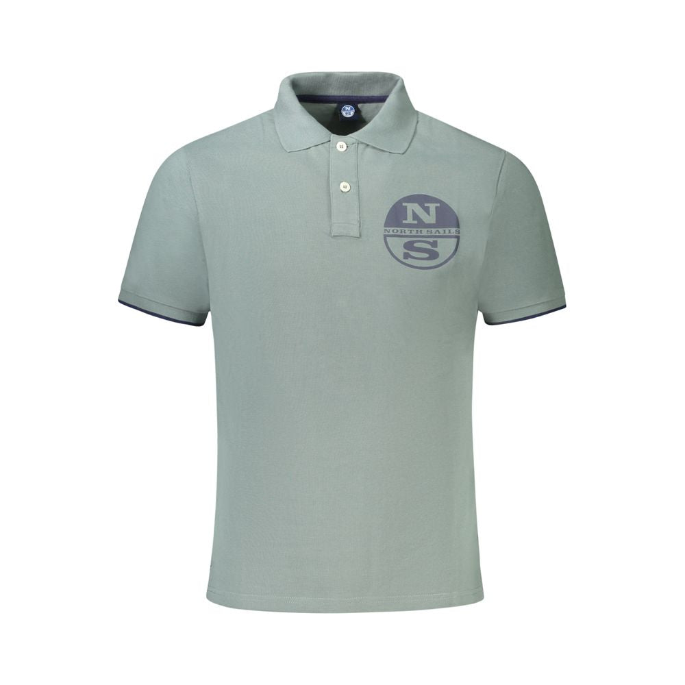 Green Cotton Men Polo Shirt-North Sails-LabelTerrace.com