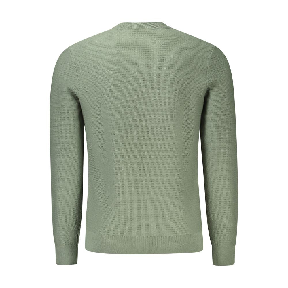 Green Cotton Men Sweater-Hugo Boss-LabelTerrace.com