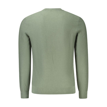 Green Cotton Men Sweater-Hugo Boss-LabelTerrace.com