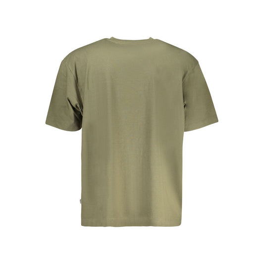 Green Cotton Men T-Shirt