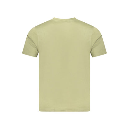 Green Cotton Men T-Shirt