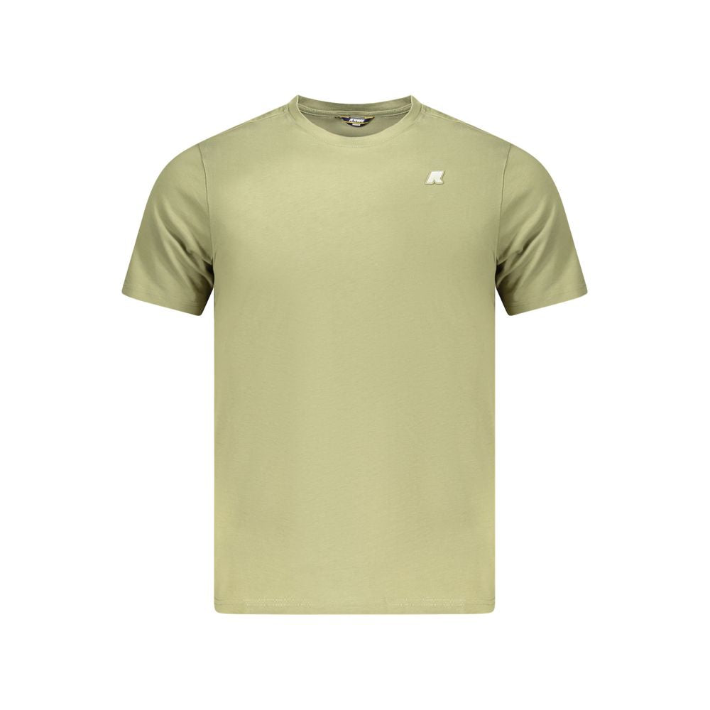 Green Cotton Men T-Shirt