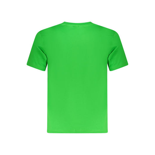 Green Cotton Men T-Shirt