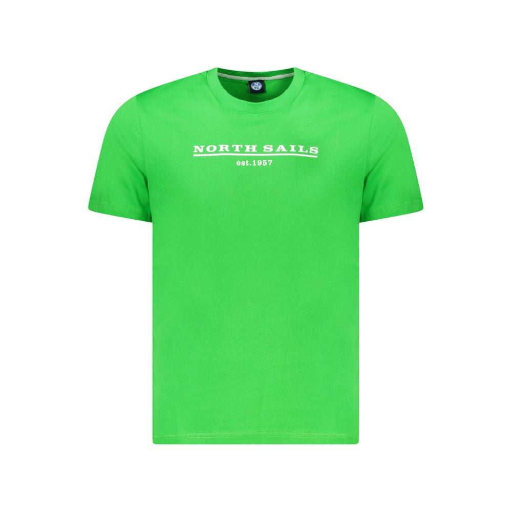 Green Cotton Men T-Shirt-North Sails-LabelTerrace.com
