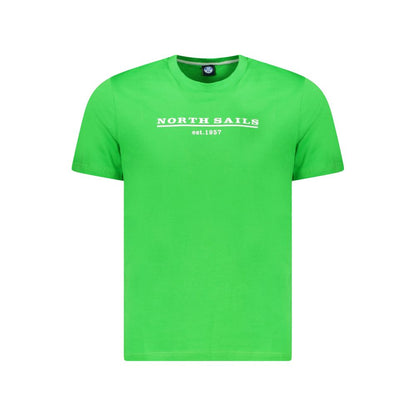 Green Cotton Men T-Shirt-North Sails-LabelTerrace.com