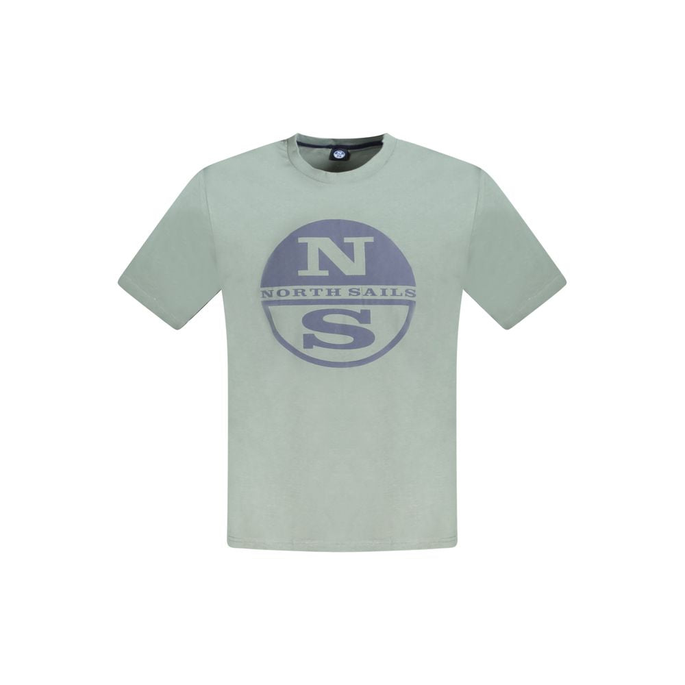 Green Cotton Men T-Shirt-North Sails-LabelTerrace.com