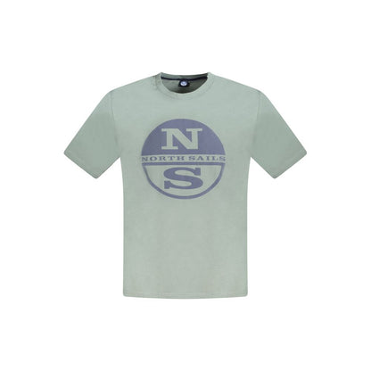 Green Cotton Men T-Shirt-North Sails-LabelTerrace.com