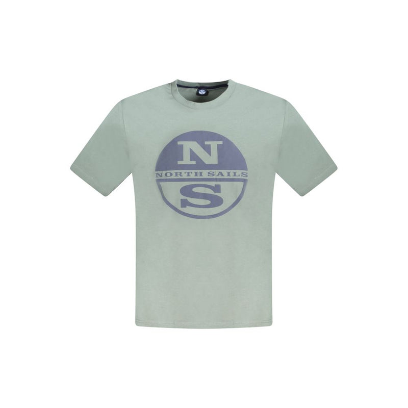 Green Cotton Men T-Shirt-North Sails-LabelTerrace.com