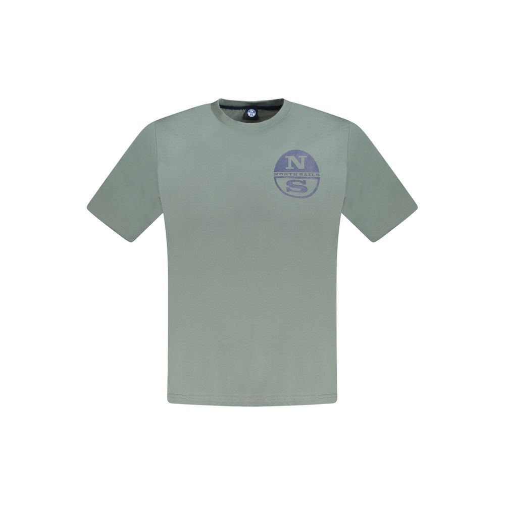 Green Cotton Men T-Shirt-North Sails-LabelTerrace.com
