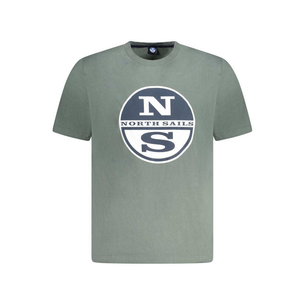 Green Cotton Men T-Shirt-North Sails-LabelTerrace.com