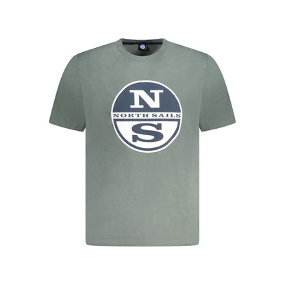 Green Cotton Men T-Shirt-North Sails-LabelTerrace.com