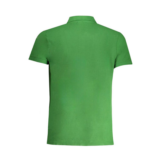Green Cotton Polo Shirt-Cavalli Class-LabelTerrace.com