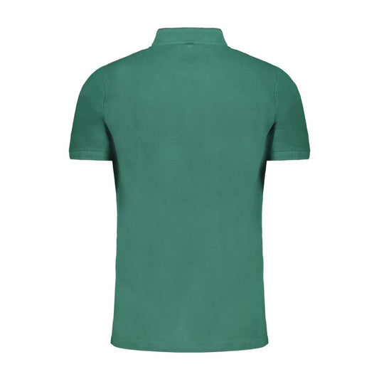 Green Cotton Polo Shirt-Gianmarco Venturi-LabelTerrace.com