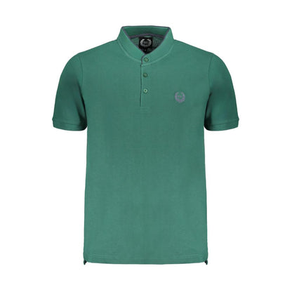 Green Cotton Polo Shirt-Gianmarco Venturi-LabelTerrace.com