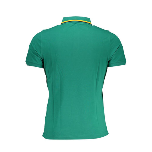 Green Cotton Polo Shirt-K-WAY-LabelTerrace.com