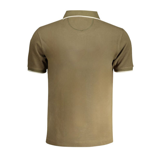 Green Cotton Polo Shirt-La Martina-LabelTerrace.com