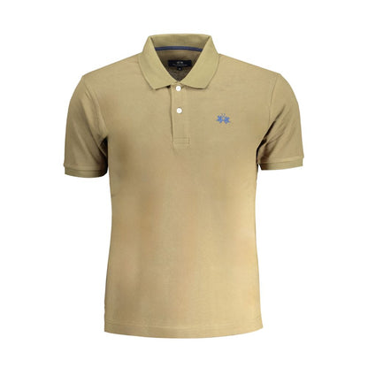 Green Cotton Polo Shirt-La Martina-LabelTerrace.com