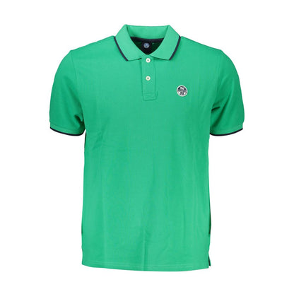Green Cotton Polo Shirt-North Sails-LabelTerrace.com