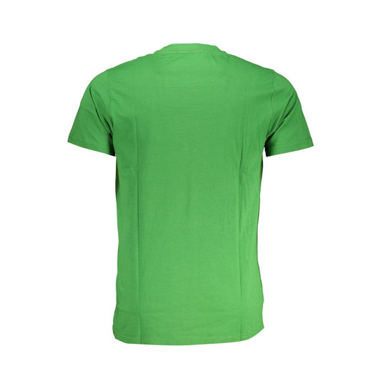 Green Cotton T-Shirt-Cavalli Class-LabelTerrace.com