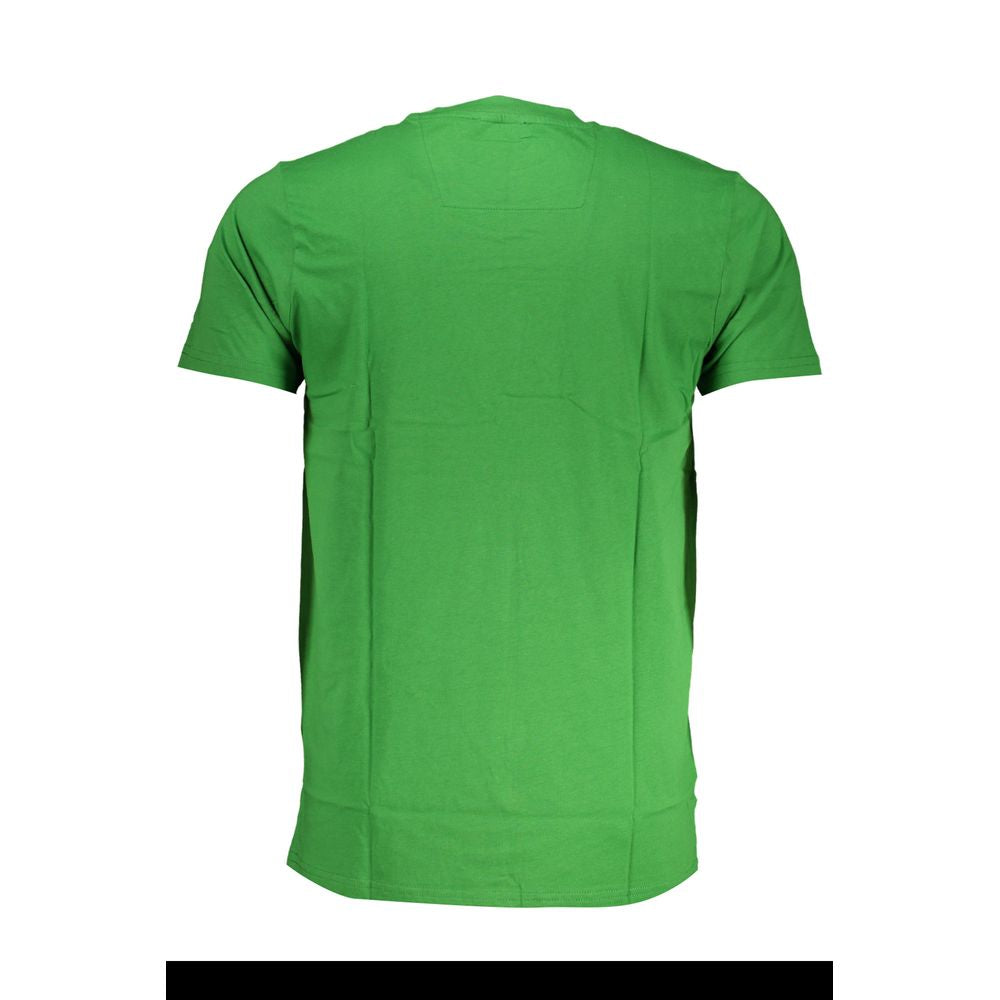 Green Cotton T-Shirt-Cavalli Class-LabelTerrace.com