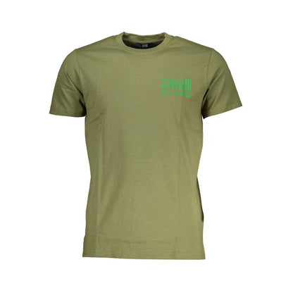 Green Cotton T-Shirt-Cavalli Class-LabelTerrace.com