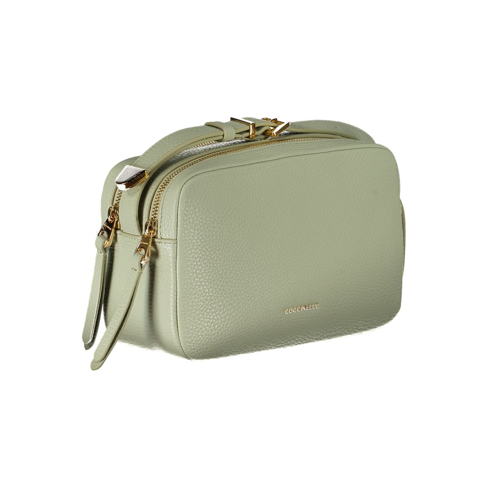 Green Leather Handbag-Coccinelle-LabelTerrace.com