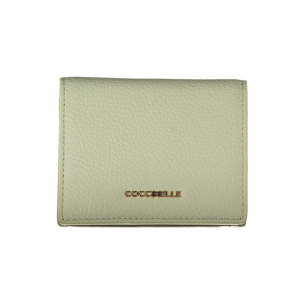 Green Leather Women Wallet-Coccinelle-LabelTerrace.com