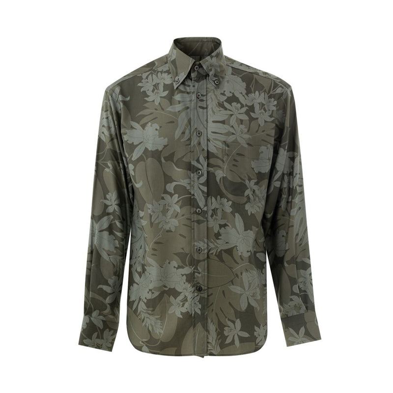 Green Lyocell Shirt-Tom Ford-LabelTerrace.com
