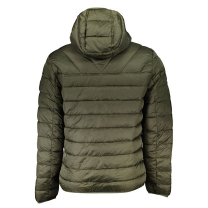 Green Polyamide Men Jacket-Napapijri-LabelTerrace.com
