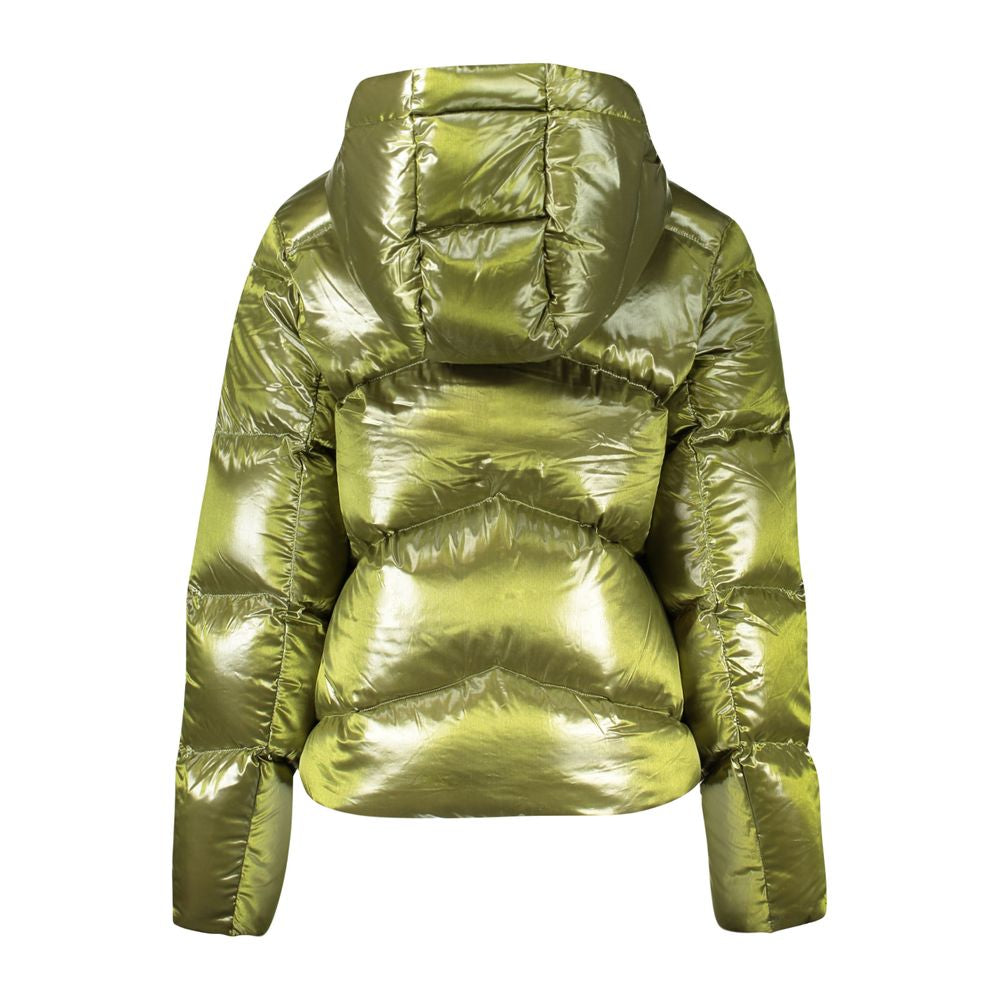 Green Polyamide Women Jacket-K-WAY-LabelTerrace.com