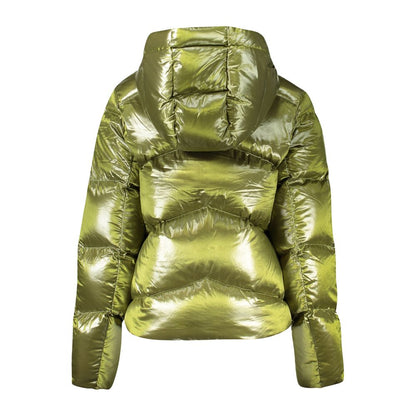 Green Polyamide Women Jacket-K-WAY-LabelTerrace.com