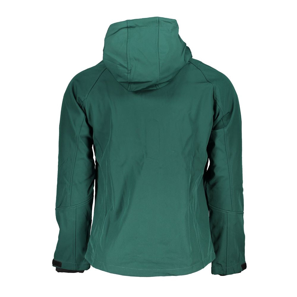 Green Polyester Jackets & Coat-Gianmarco Venturi-LabelTerrace.com